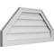 Ekena Millwork Octagonal Top Surface Mount PVC Gable Vent w/ 2"W x 1-1/2"P Brickmould Frame, 34"W x 16"H GVPOT34X1602SN - alternate 4